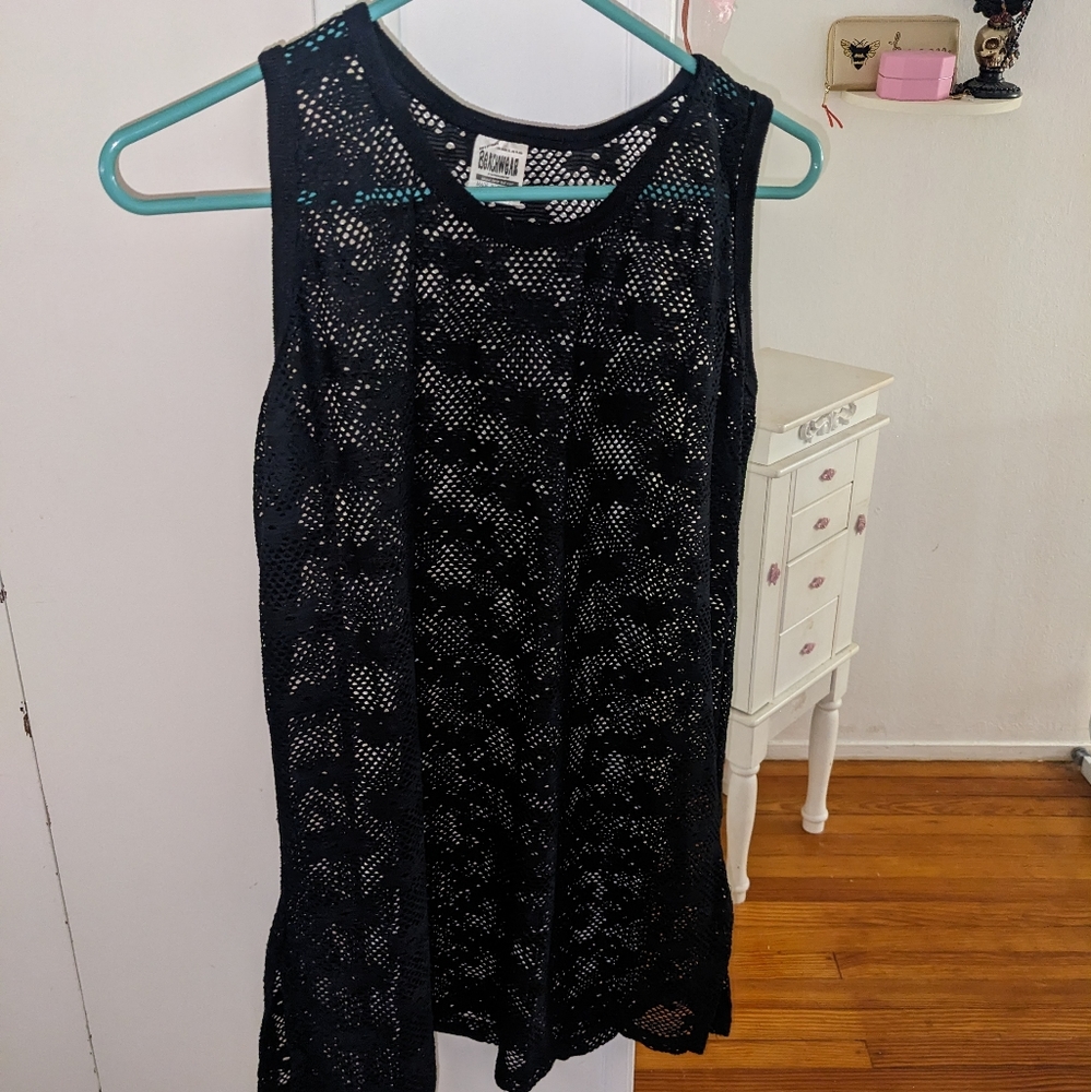 Vintage Swimwear Cover Up Top
